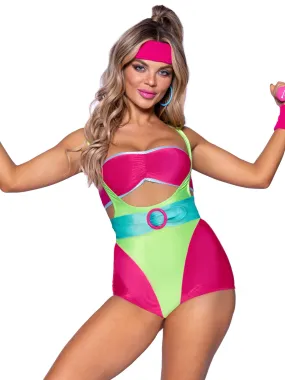 5PC 80s Workout Hottie Costume