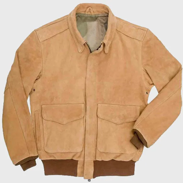 A-2 Flight Gentleman Pilot Suede Bomber Jacket