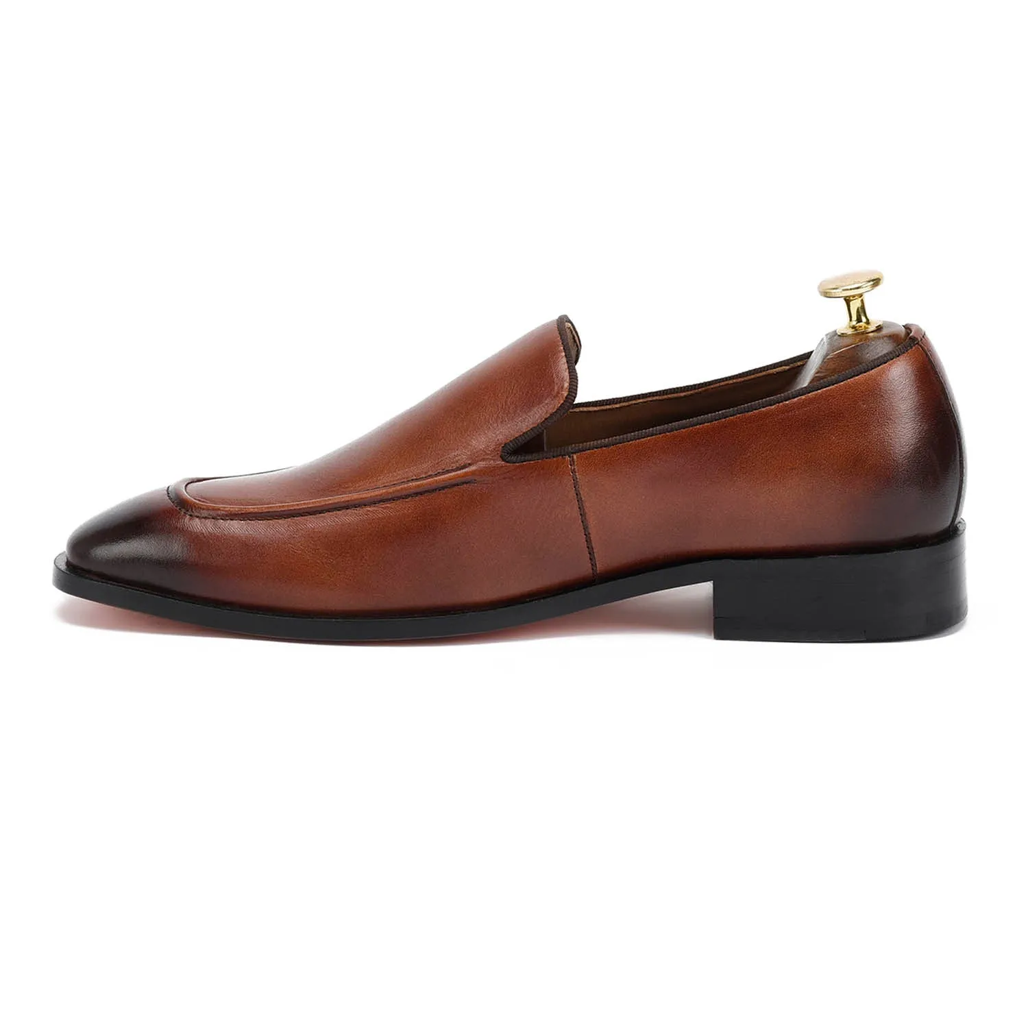 Adonis Brown Slip Ons