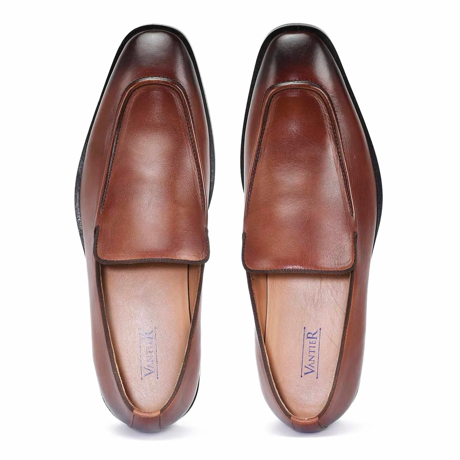 Adonis Brown Slip Ons