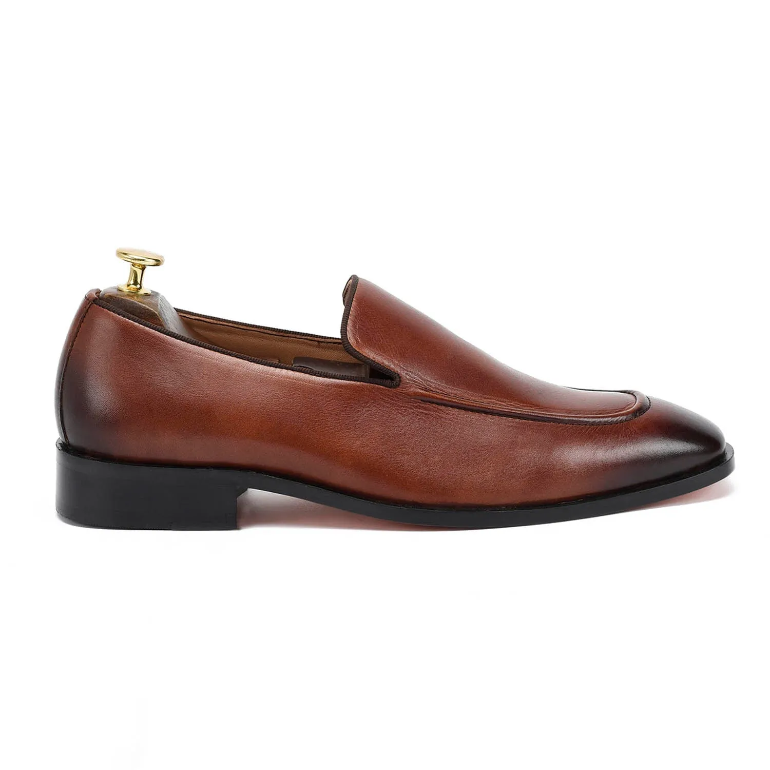 Adonis Brown Slip Ons