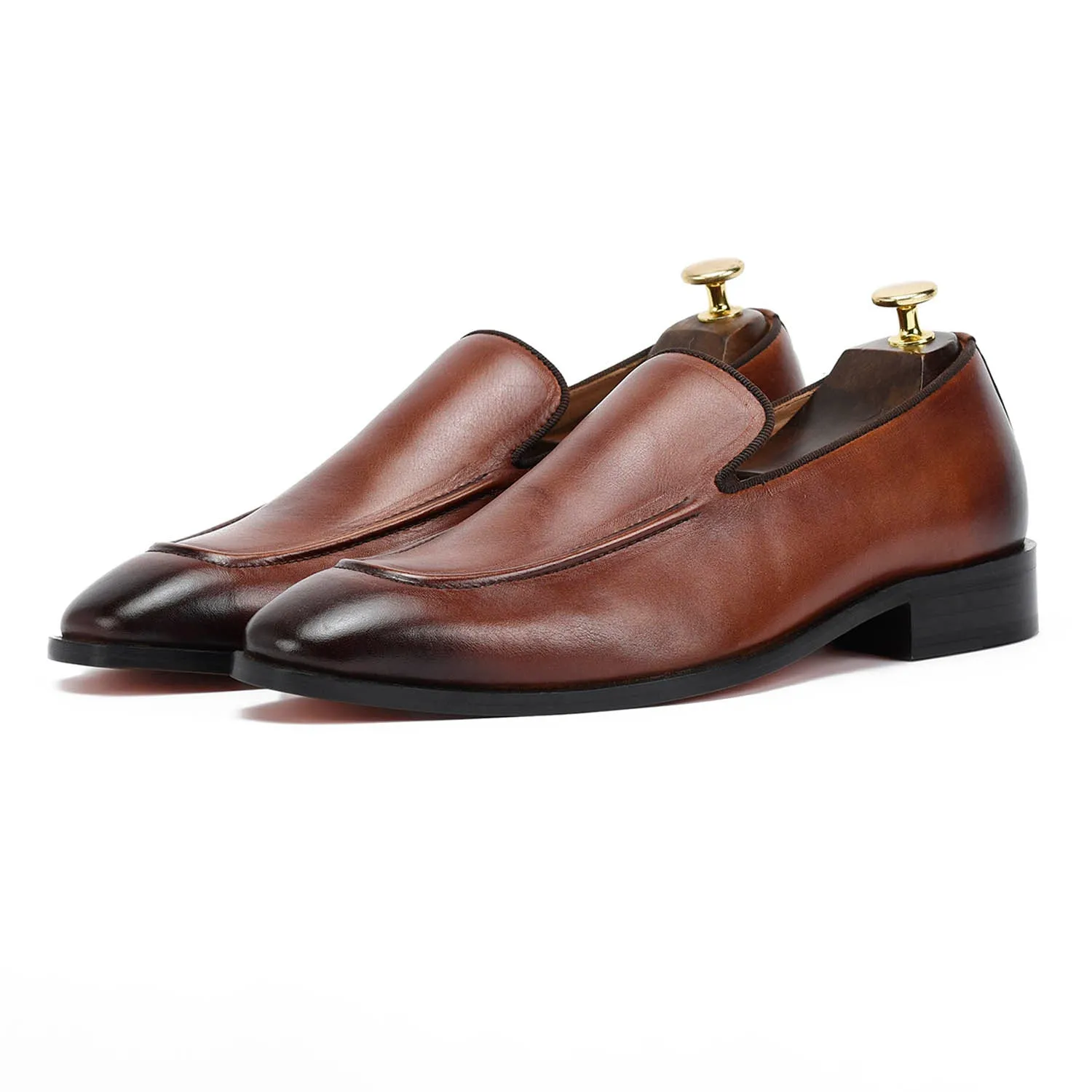 Adonis Brown Slip Ons