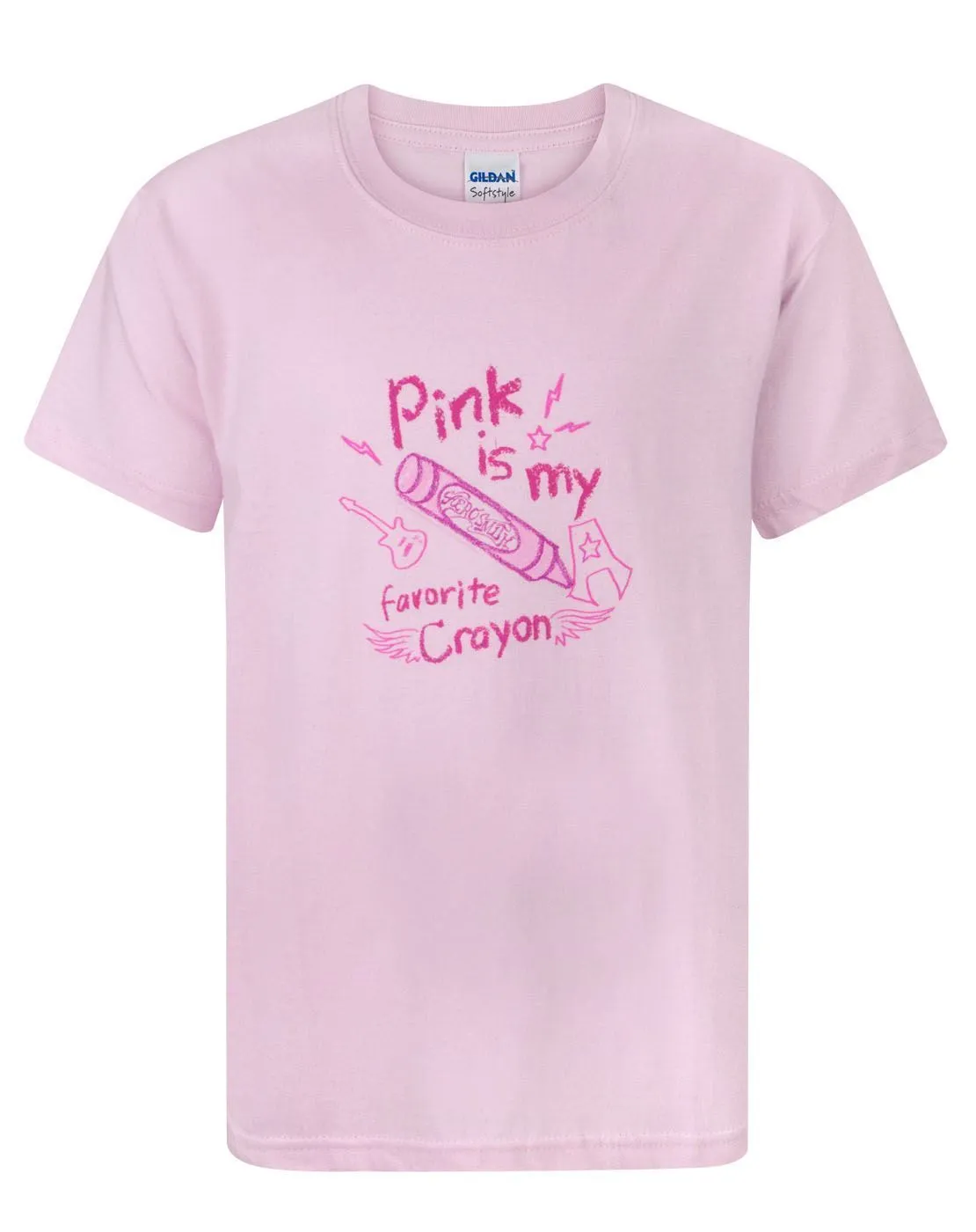 Aerosmith Favourite Crayon Girl's T-Shirt