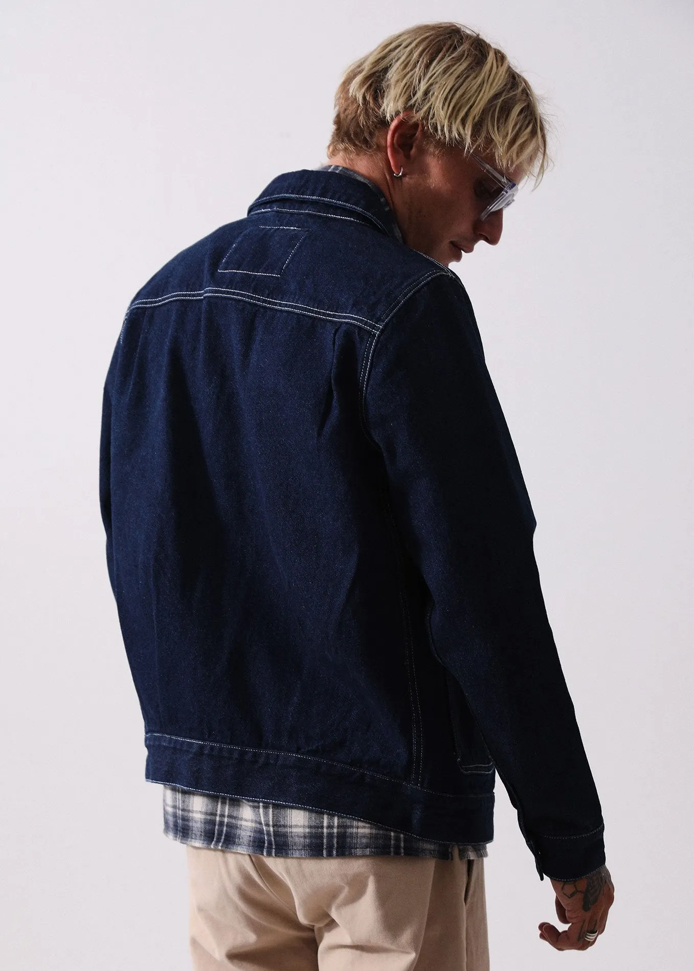 Afends Mens Rail Road - Denim Jacket