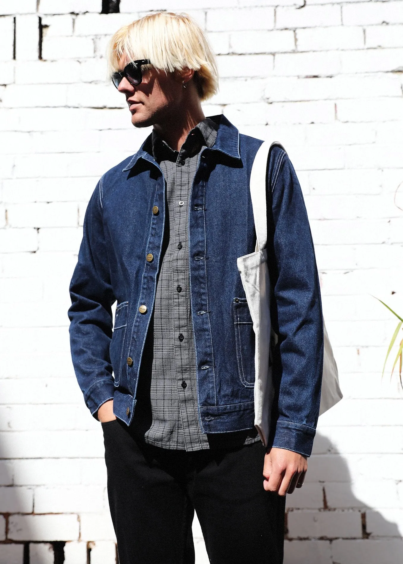 Afends Mens Rail Road - Denim Jacket