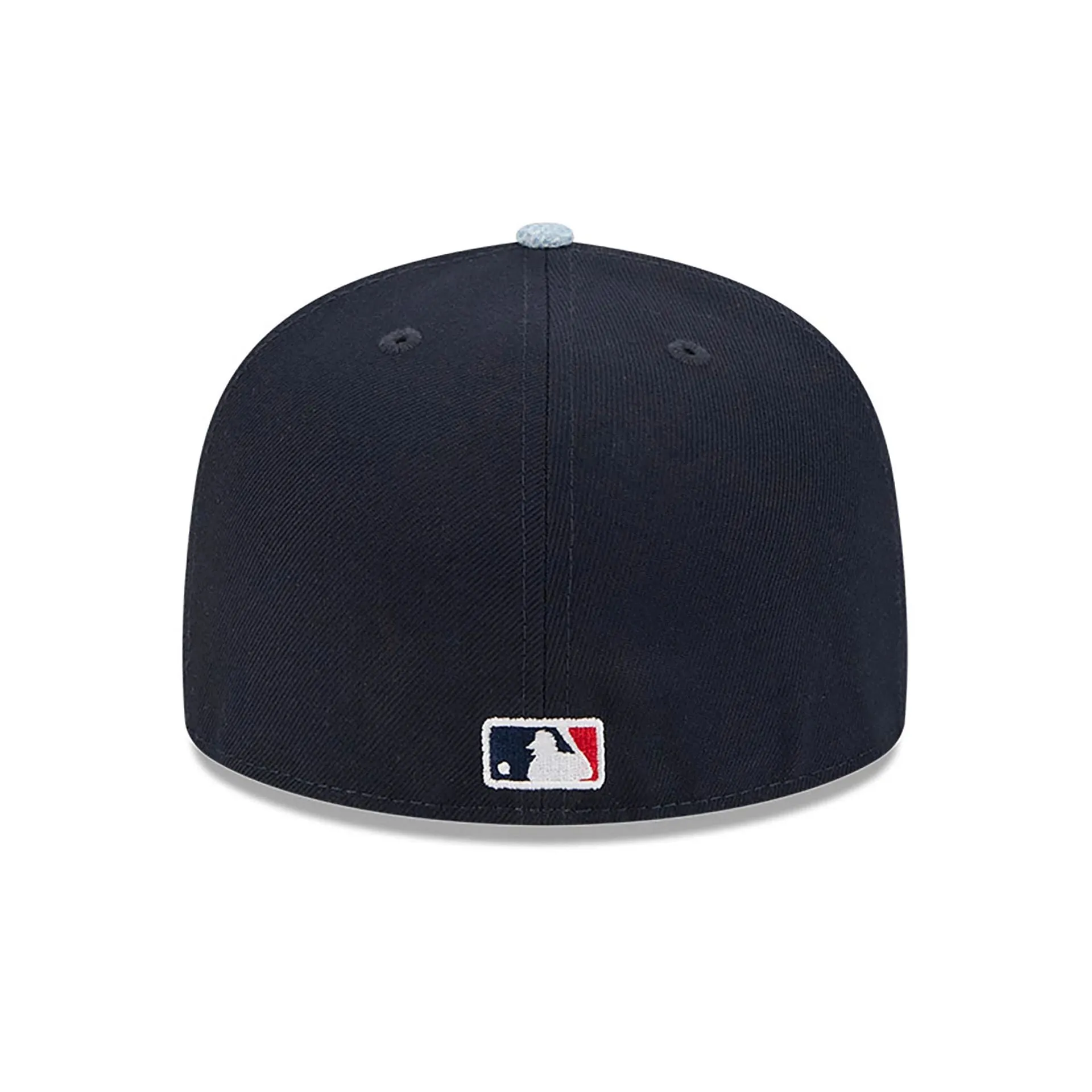 Atlanta Braves Patch Denim Navy 59FIFTY Fitted Cap