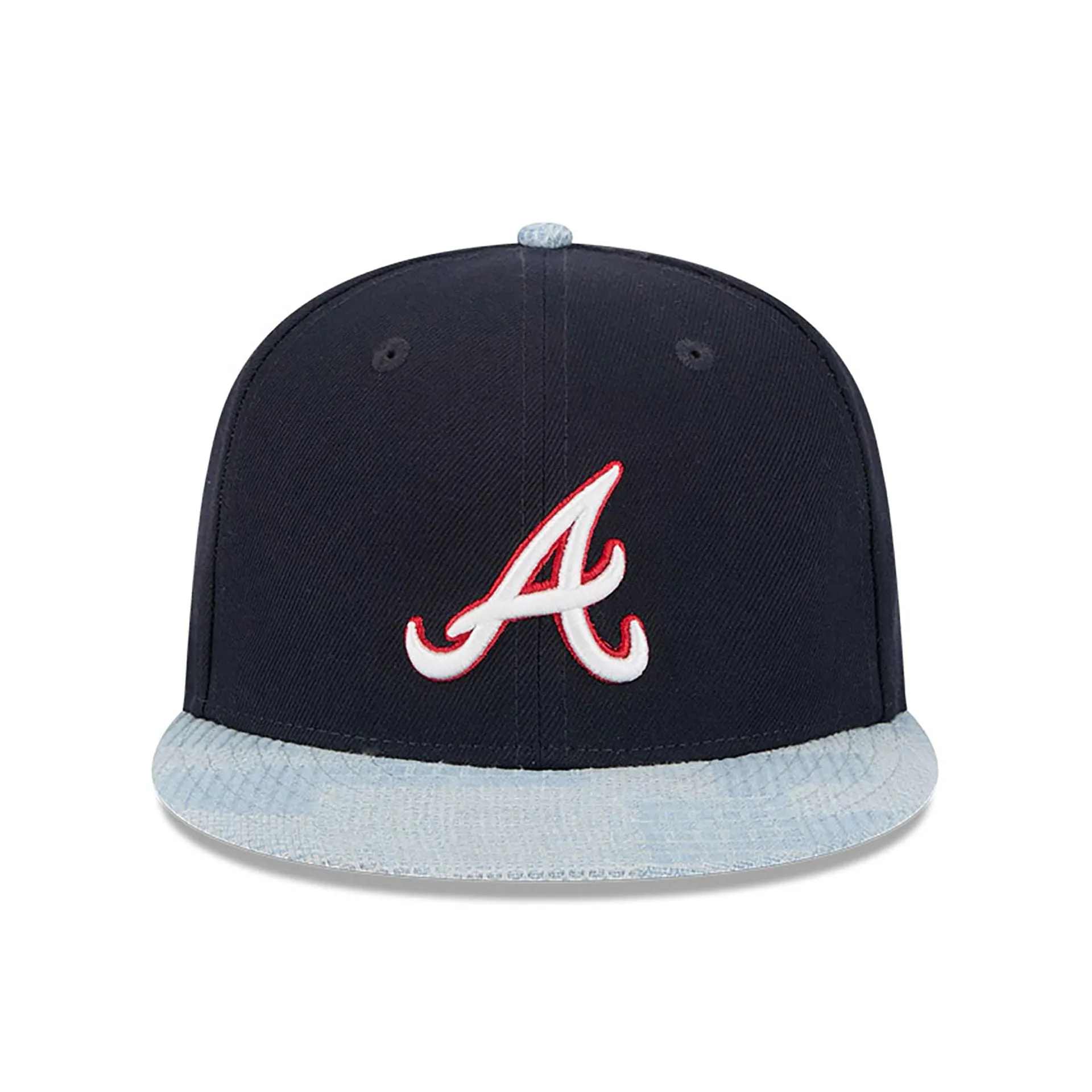 Atlanta Braves Patch Denim Navy 59FIFTY Fitted Cap