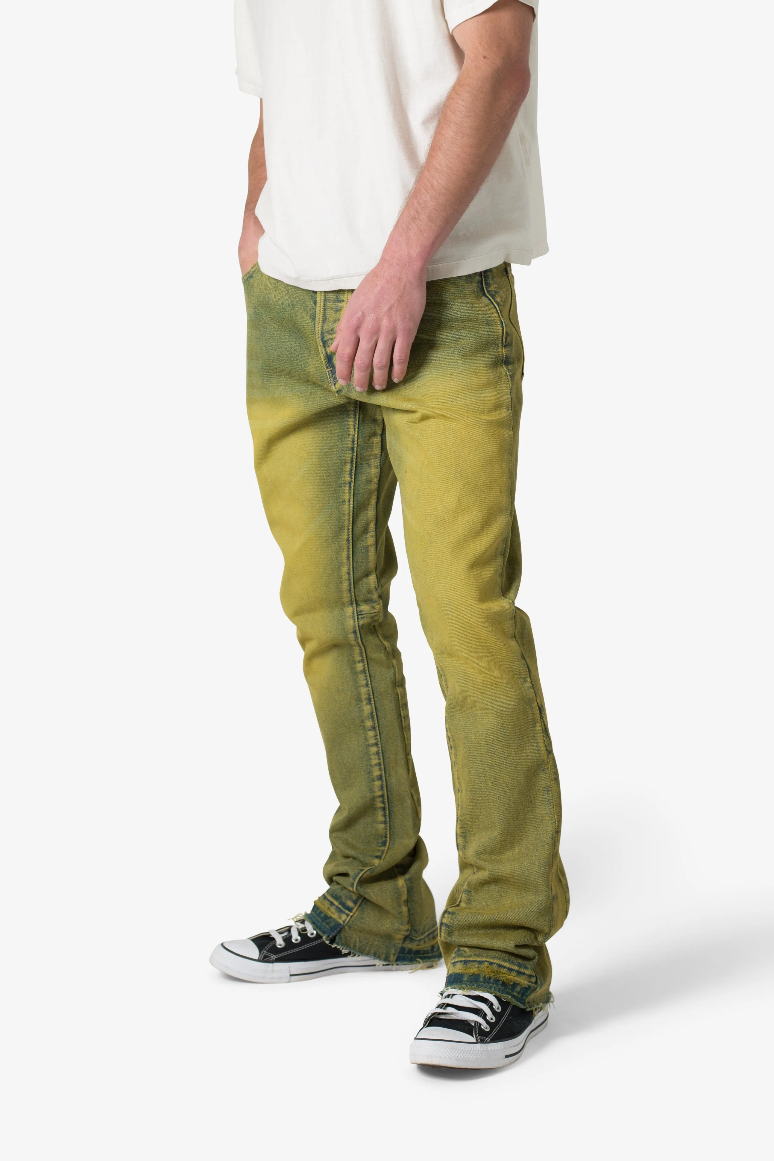 B540 Flare Denim - Olive