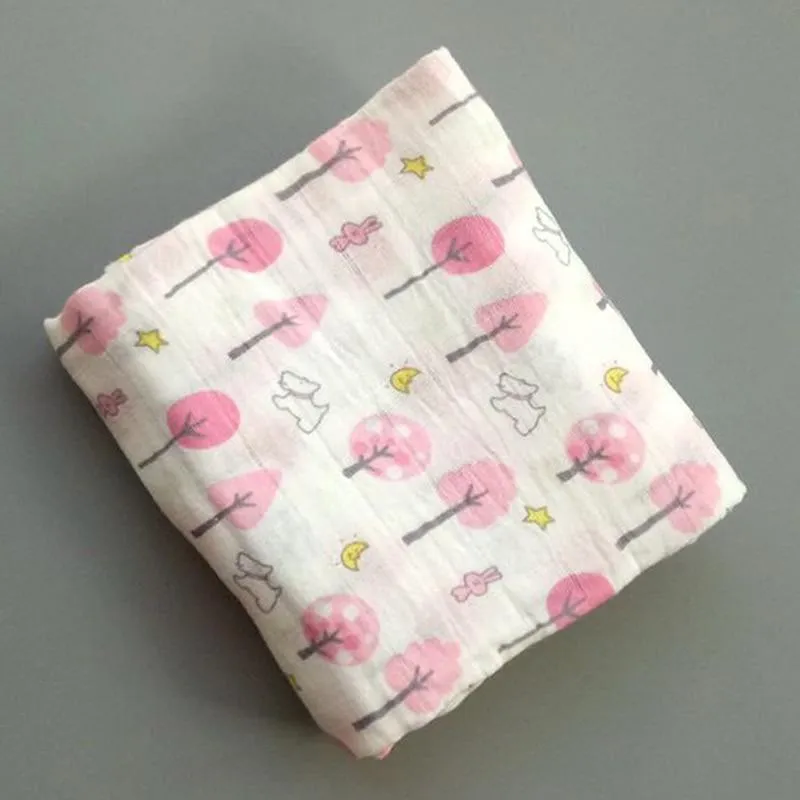 Baby Cotton Muslin Swaddle Wrap Blankets Stroller Covers