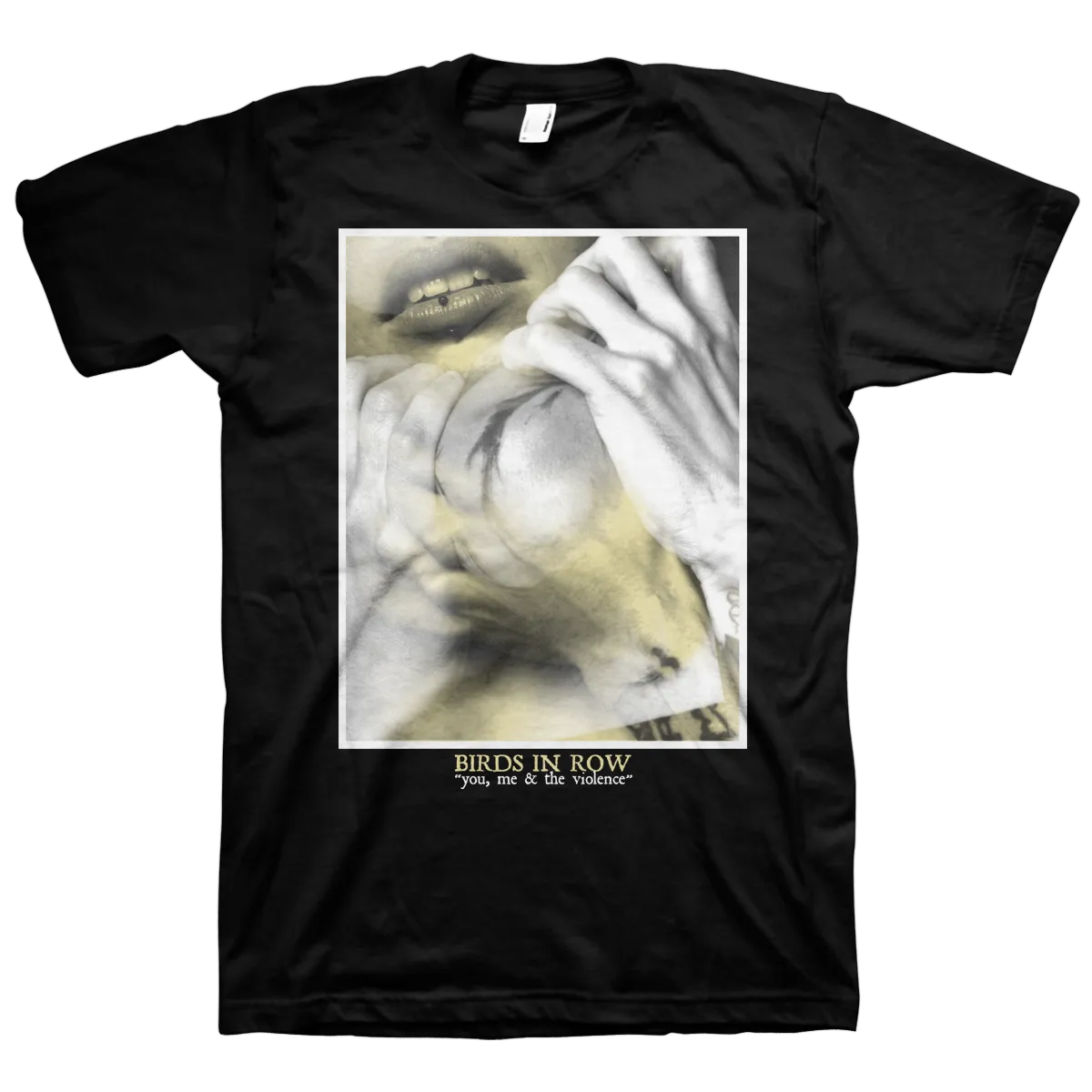 Birds In Row "You, Me & The Violence" Black T-Shirt