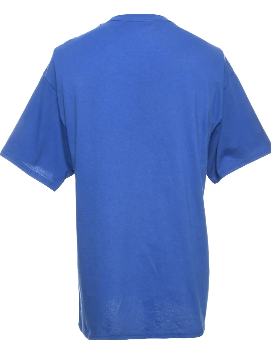 Blue Champion Printed T-shirt - L