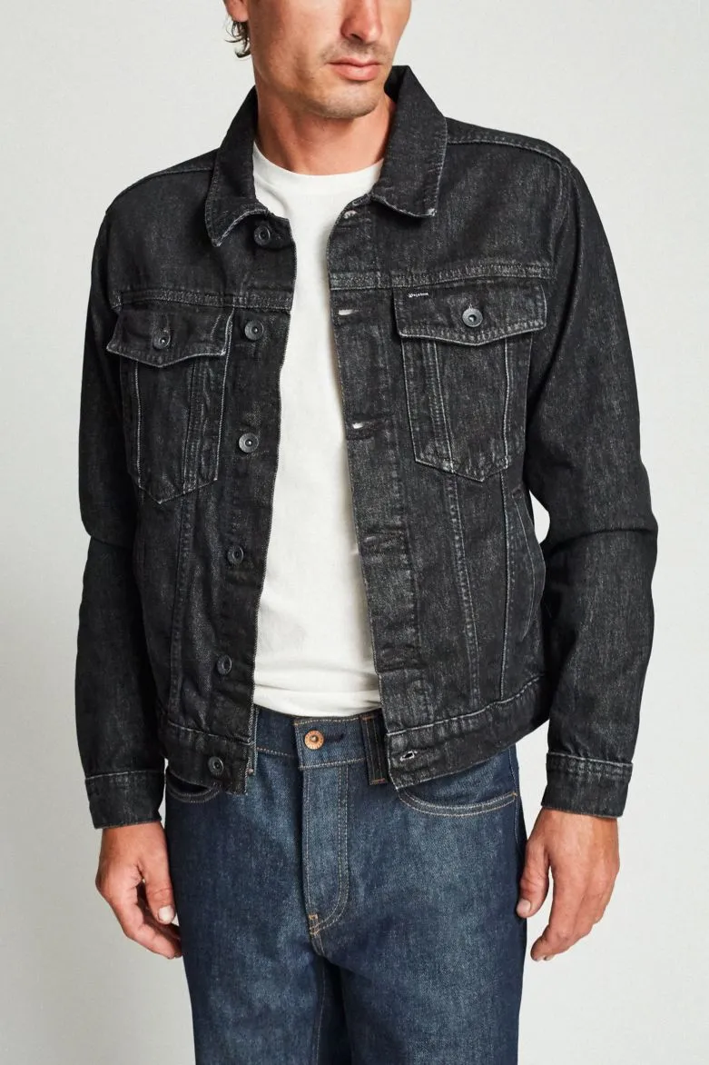 CABLE DENIM JKT - BLACK