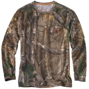 Carhartt Force Cotton Delmont Camo LS T Shirt