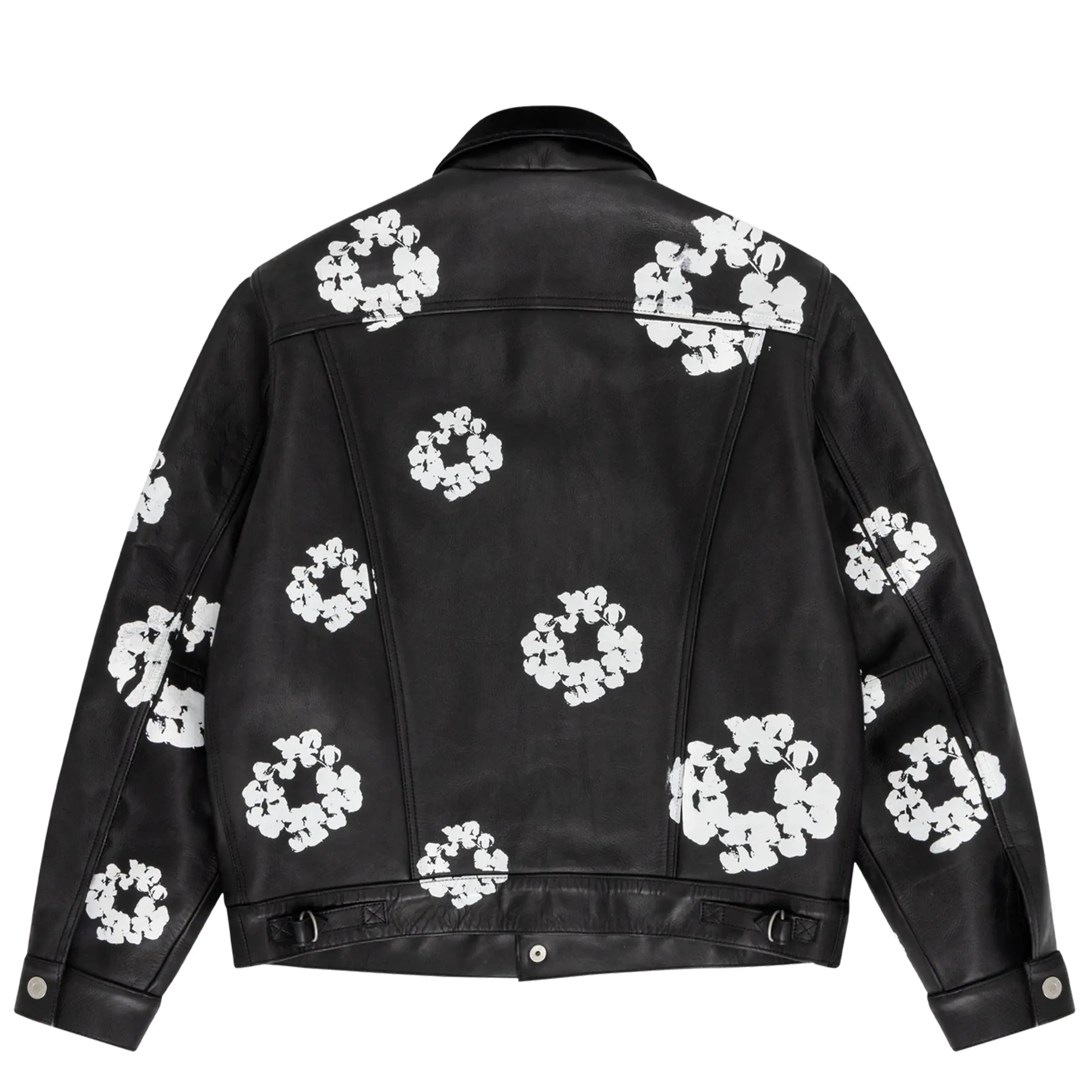 Denim Tears Leather Cotton Wreath Type-3 Jacket Black