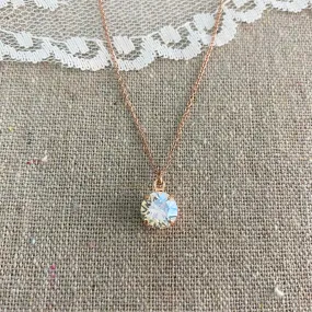 Diamante Solitaire Necklace