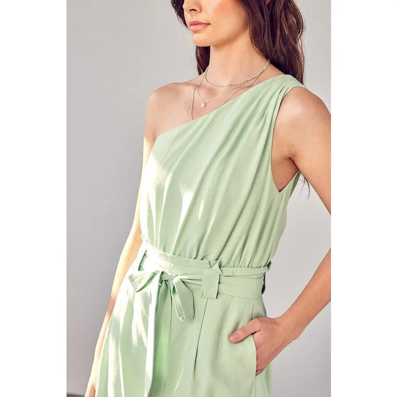 DO   BE COLLECTION One Shoulders Self Tie Romper