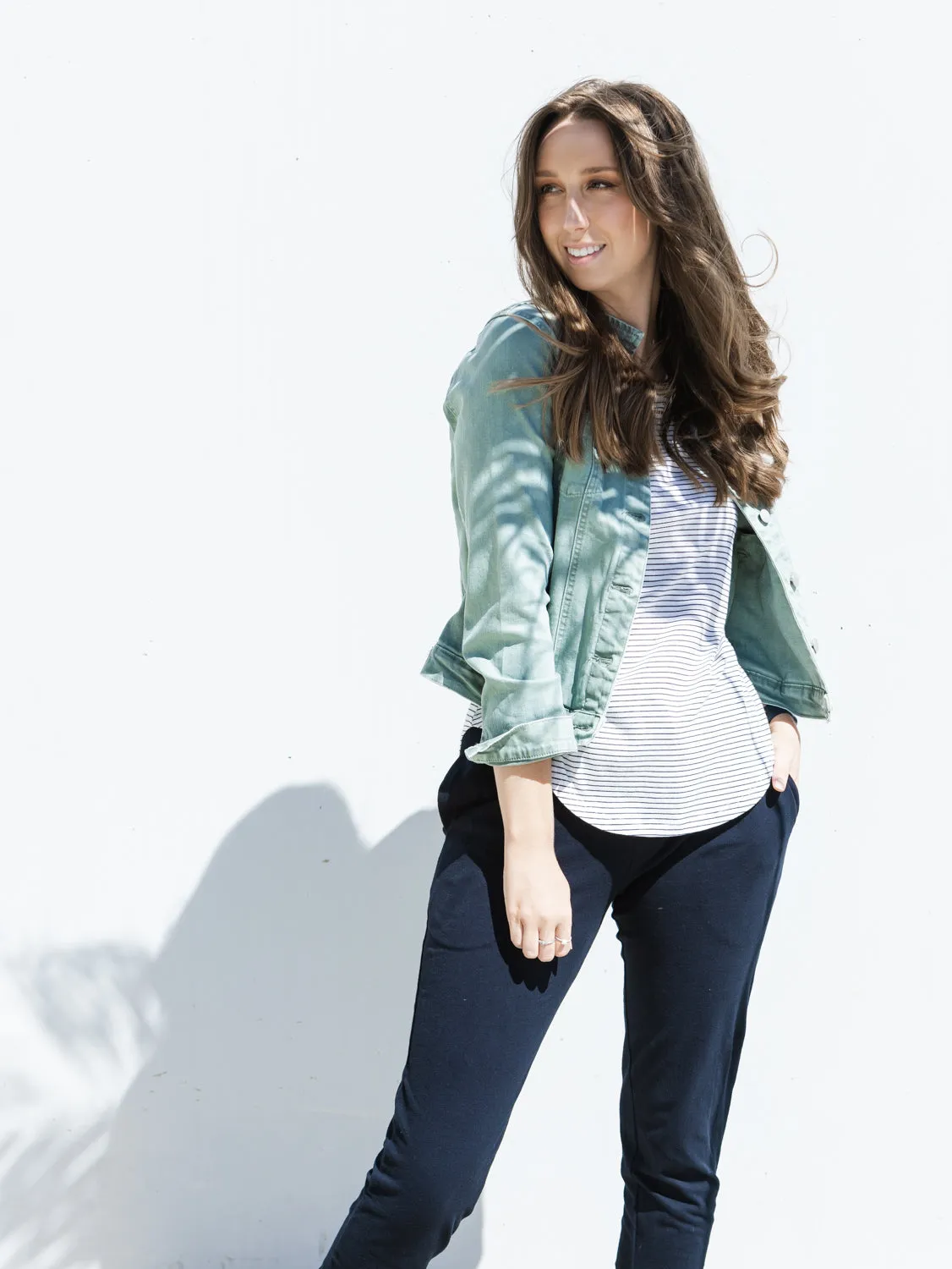 Ellyse Denim Jacket - Sage