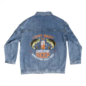 Fish and Drink Beer | Jean Jacket