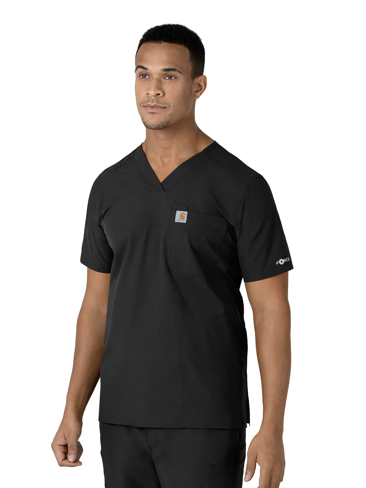 Force Essentials - Men's V-Neck Shirttail Scrub Top [1]