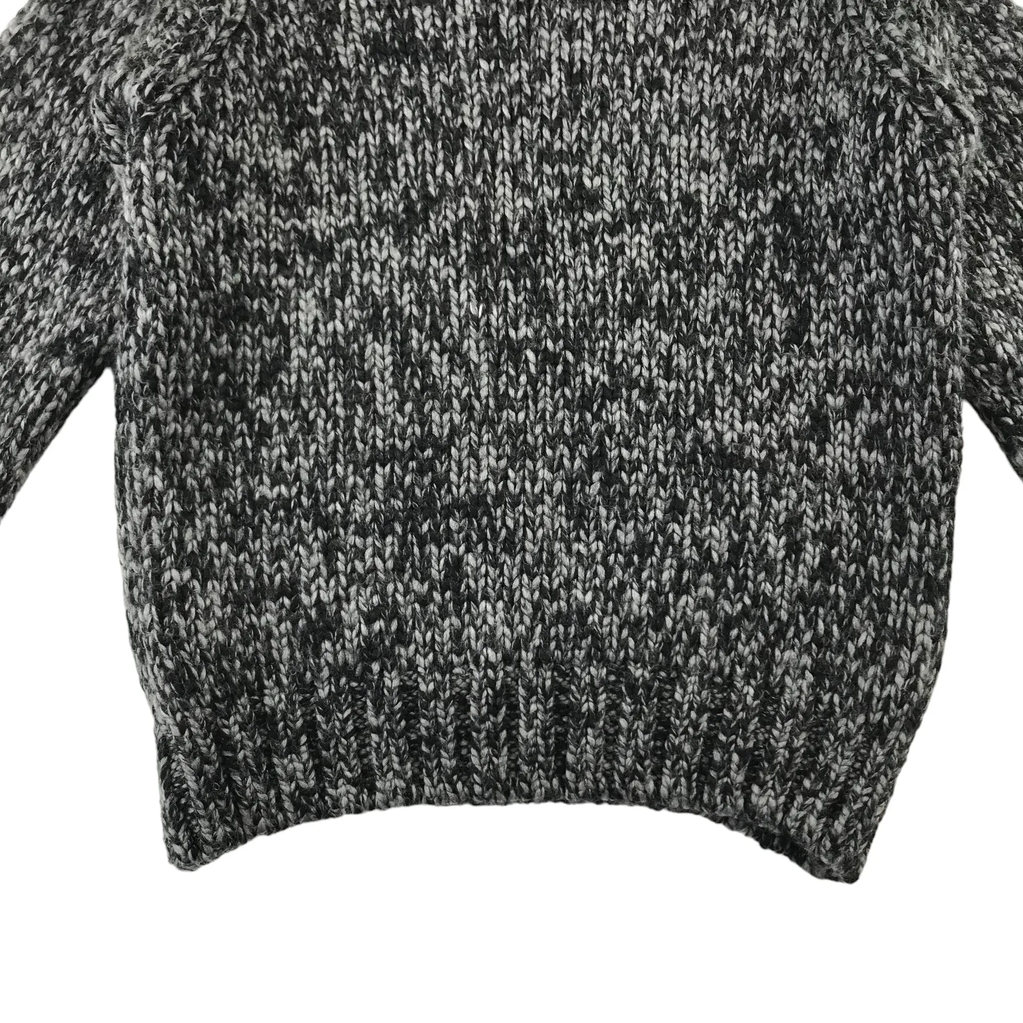 French Connection jumper 4 years grey chunky knitwear high collar