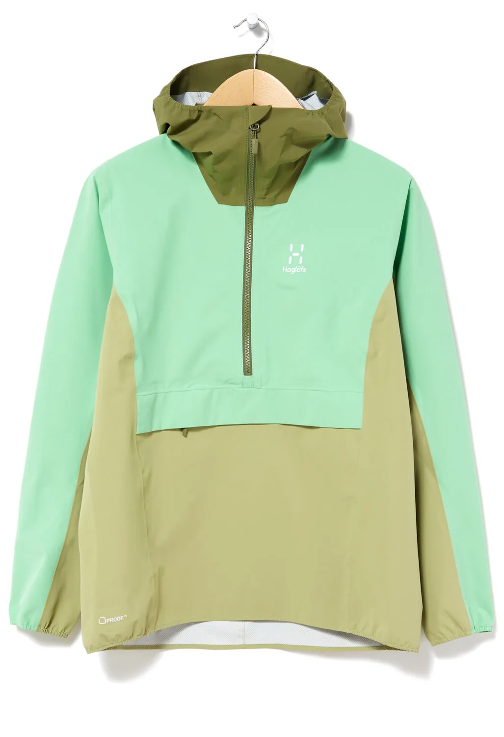 Haglöfs Women's Sparv Proof Anorak - Mint Stone/Thyme Green