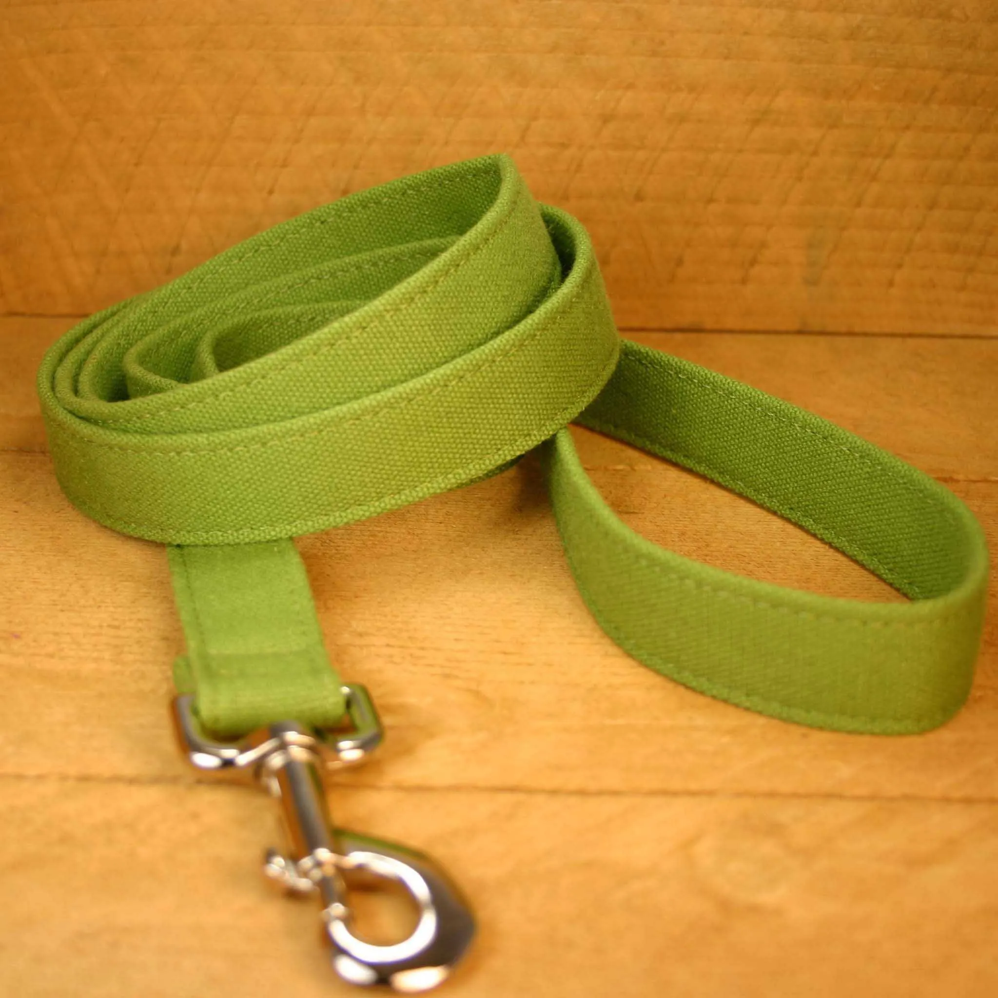 Hemp Dog Leash 6' Basic Green Canvas