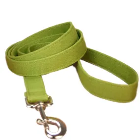 Hemp Dog Leash 6' Basic Green Canvas