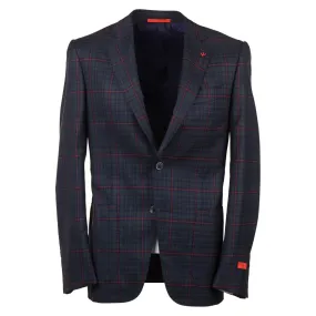 Isaia Layered Check Super 140s Wool Sport Coat