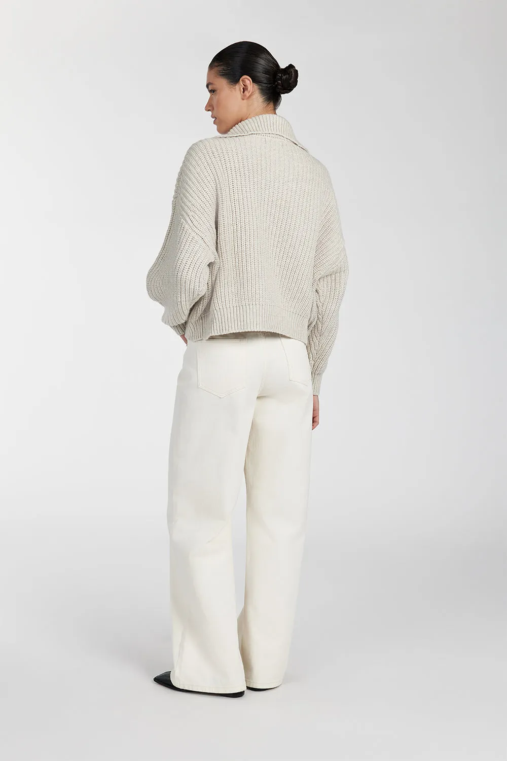 ISSY OAT MARLE WOOL BLEND JUMPER