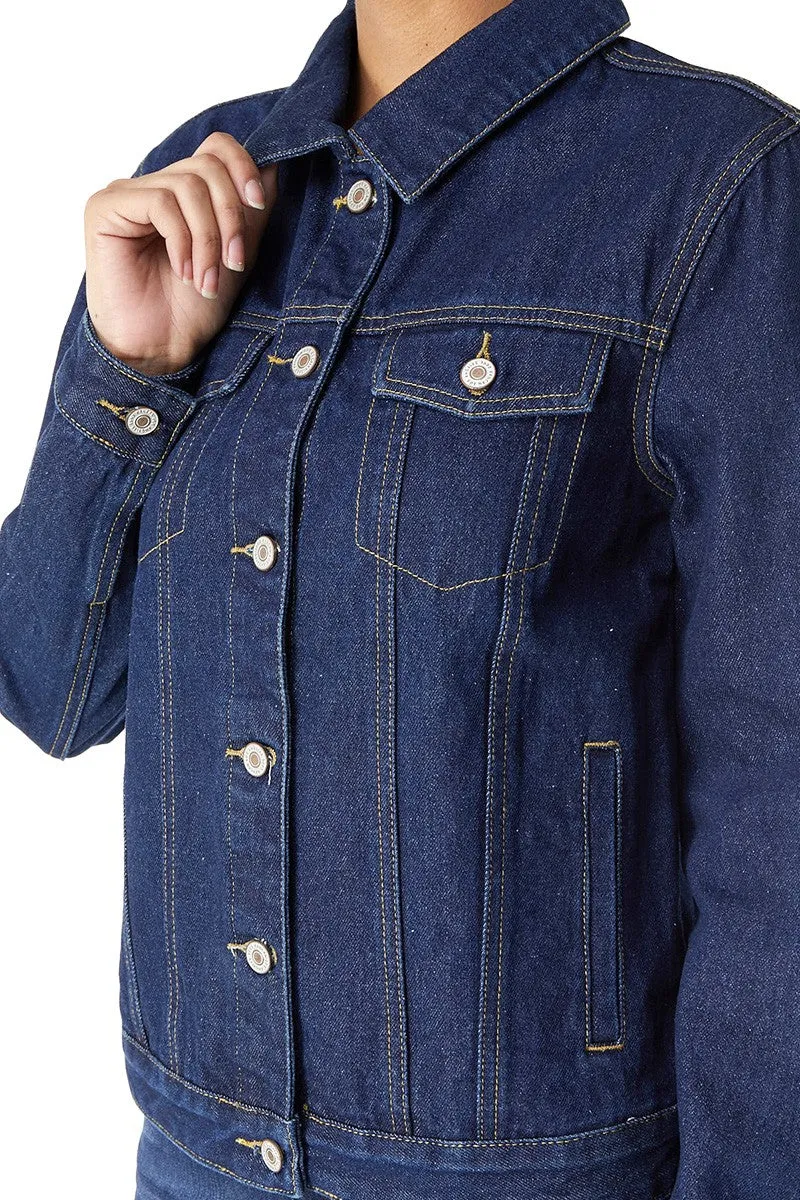 KanCan Dark Denim Jacket