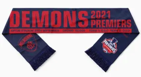 Melbourne Demons 2021 Premiers Scarf