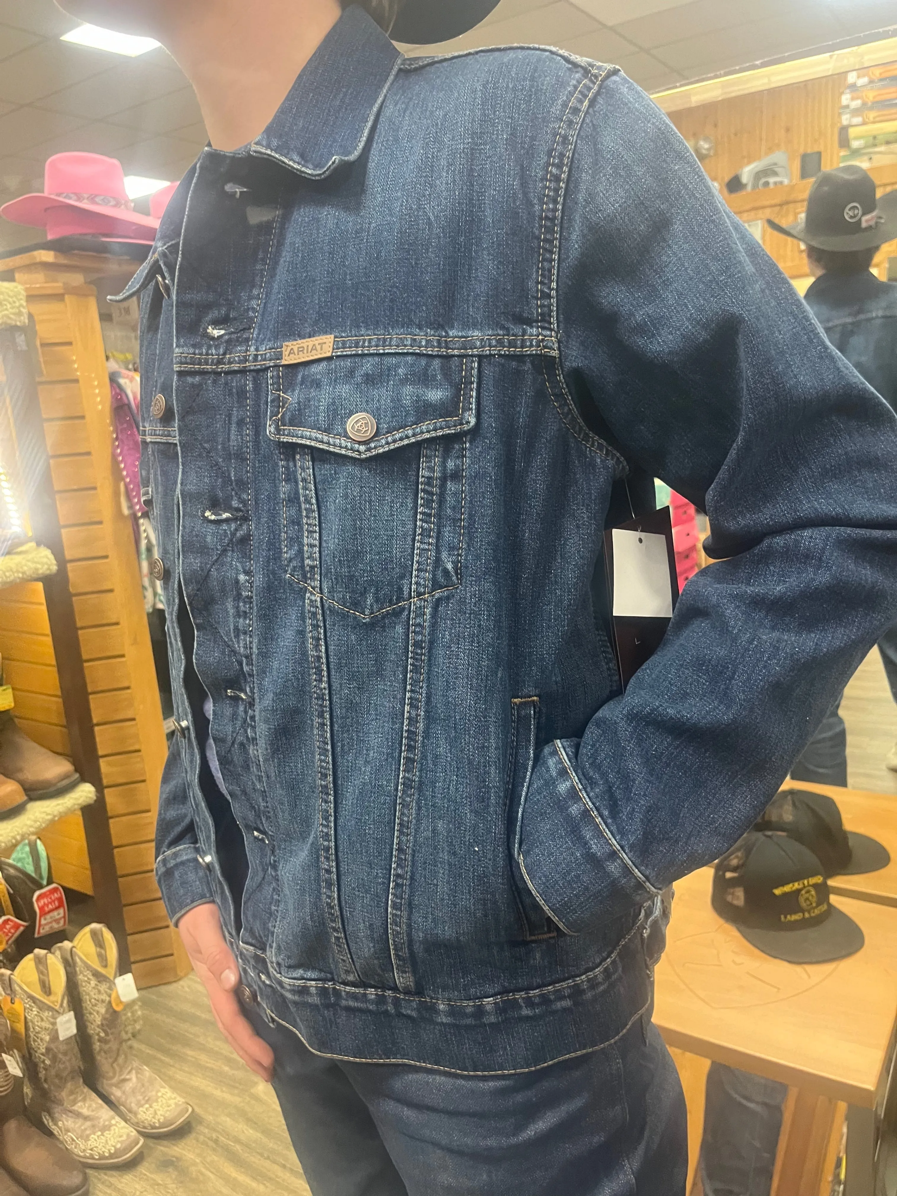 Men's Ariat Denim Team Trucker Jacket #10048255