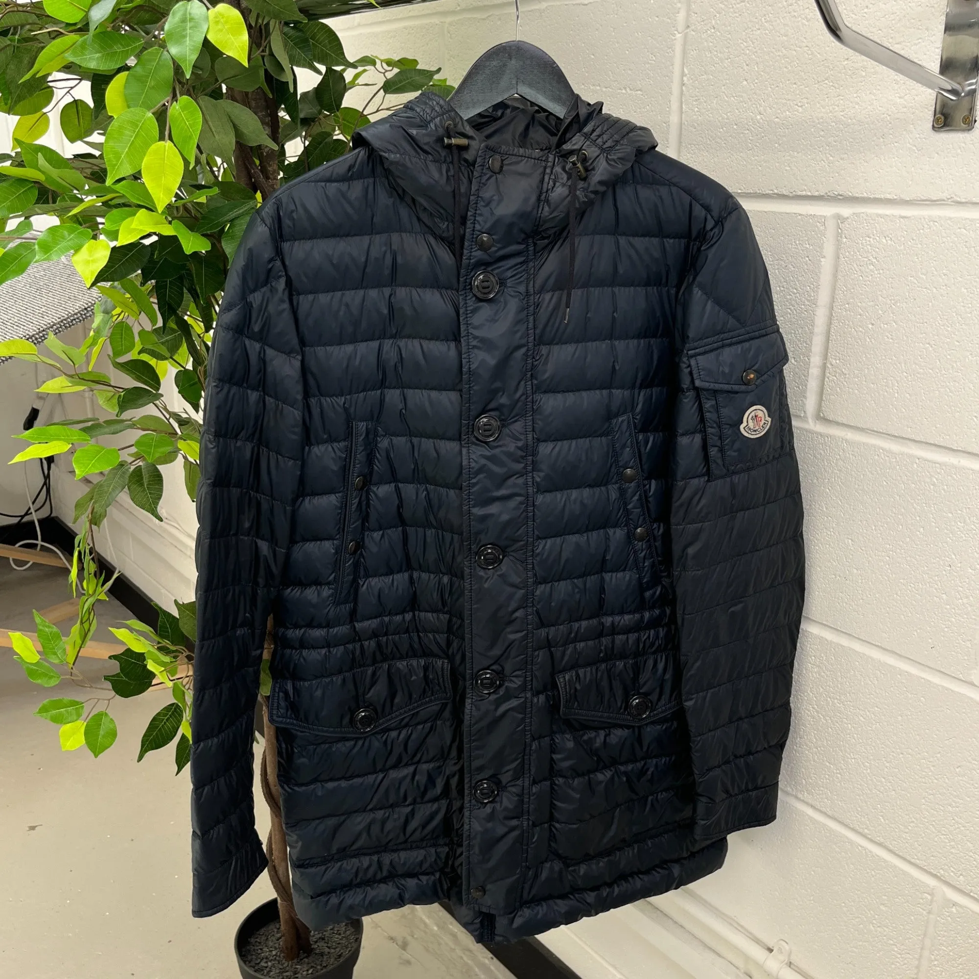 Men's Benjamin Down Jacket Navy Size 3 / L