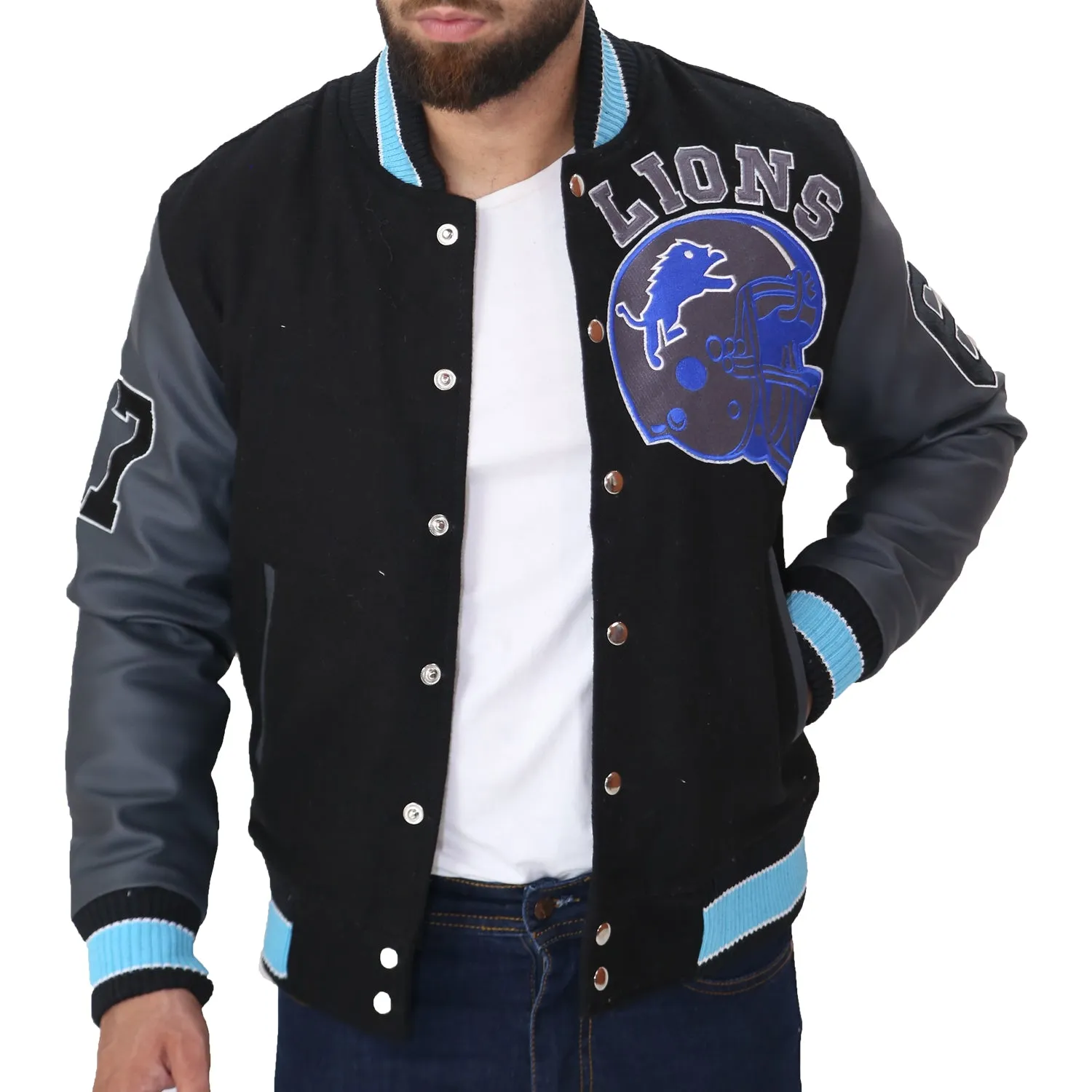 Men's Beverly Hills Cop Axel Foley Detroit Lions Jacket