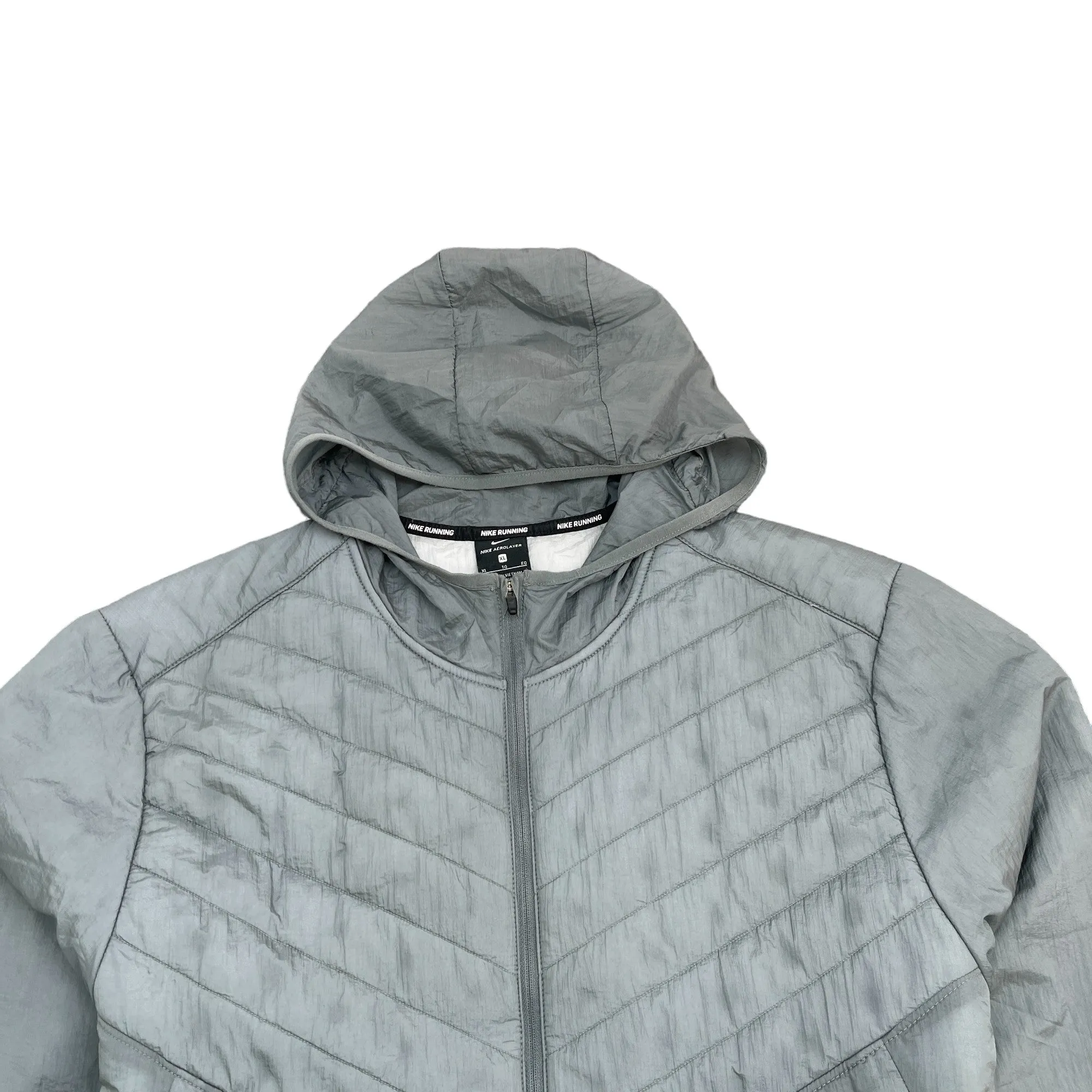 Men's Running Aeroloft Jacket Grey Size XL