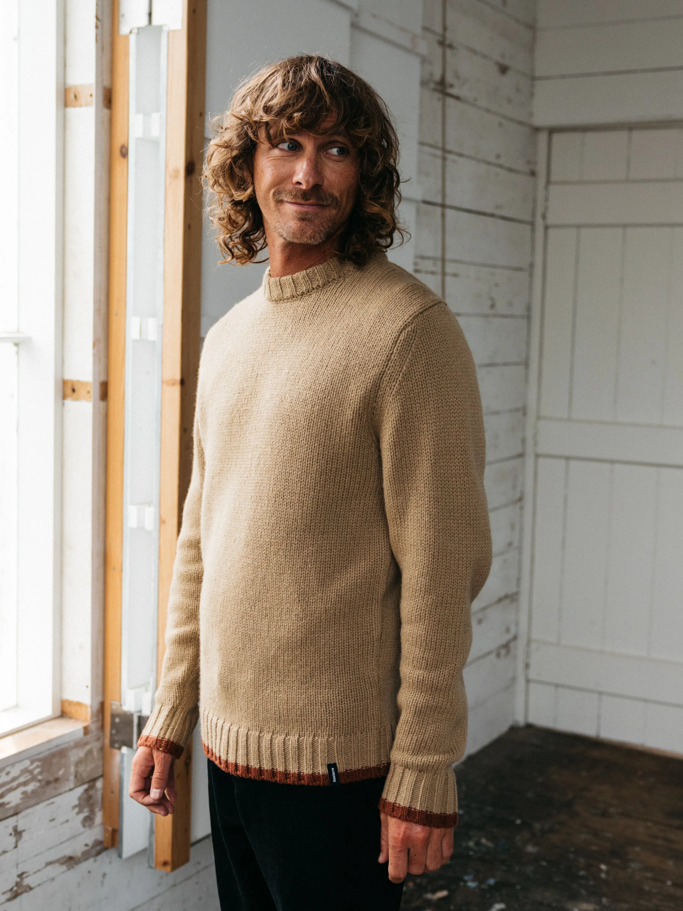 Men's Sole Tipped Crew Knit Jumper