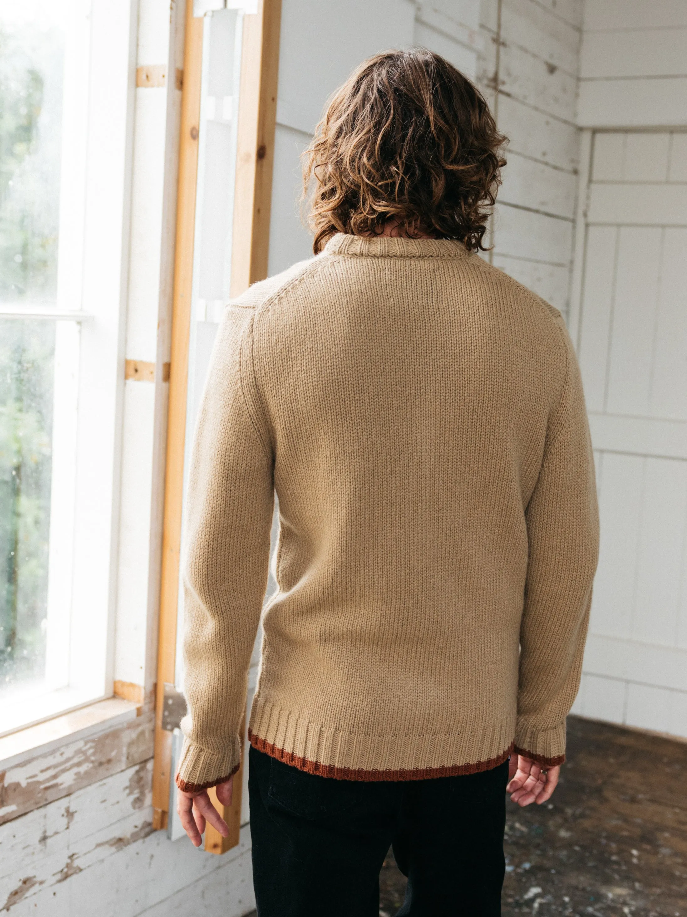 Men's Sole Tipped Crew Knit Jumper