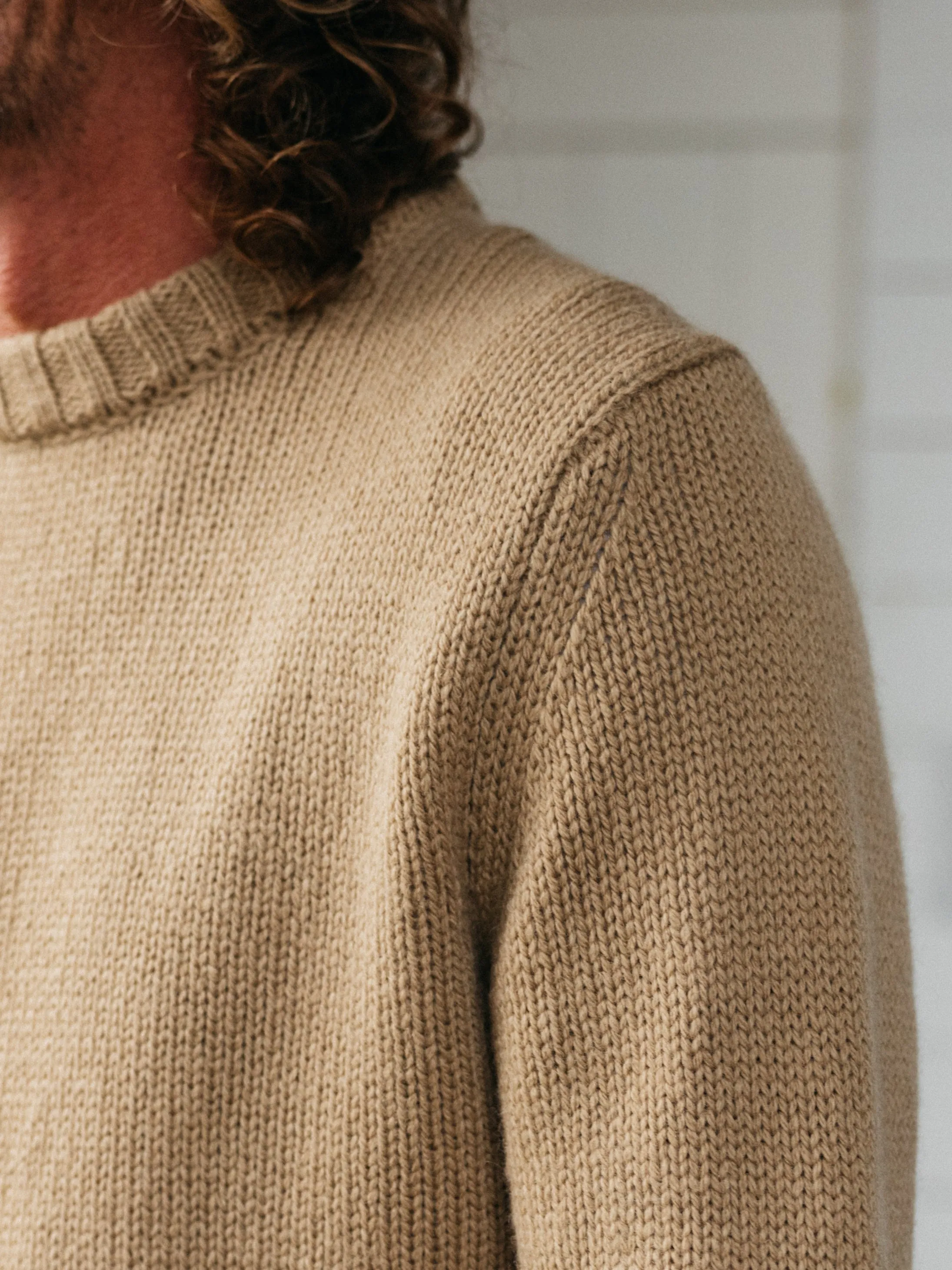 Men's Sole Tipped Crew Knit Jumper