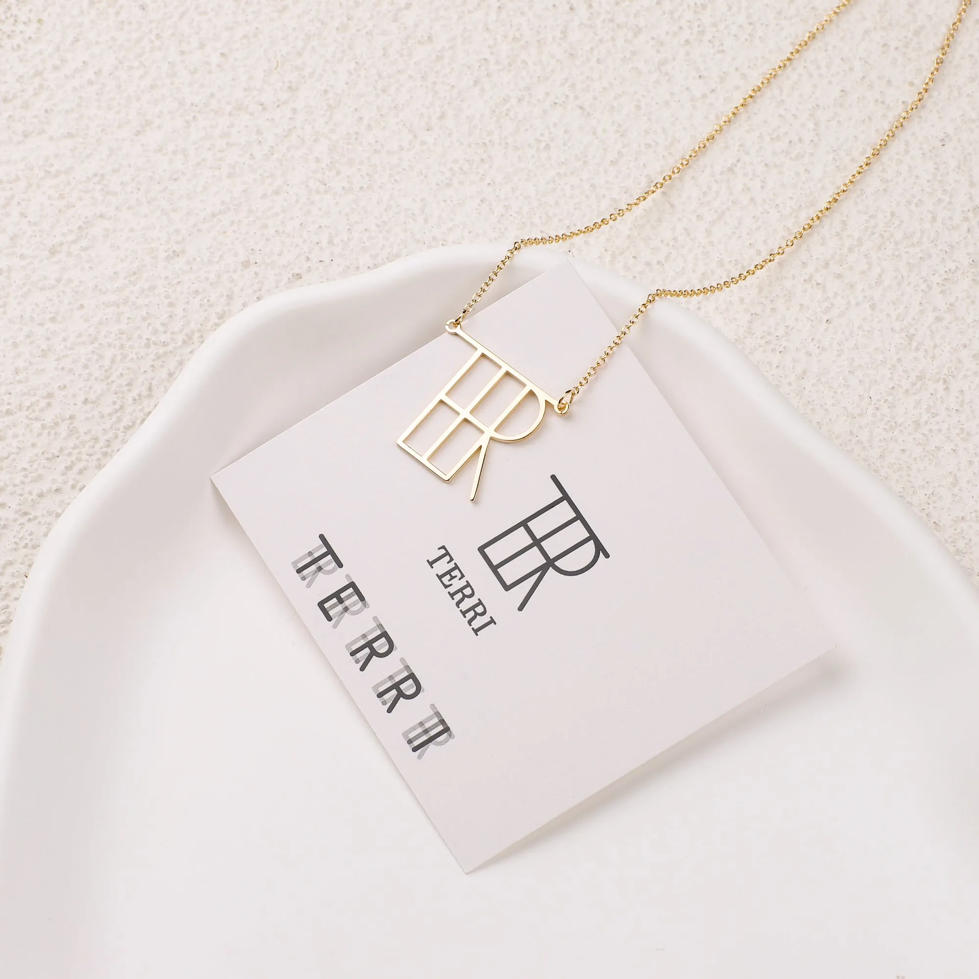 Minimalist Monogram Name Necklace