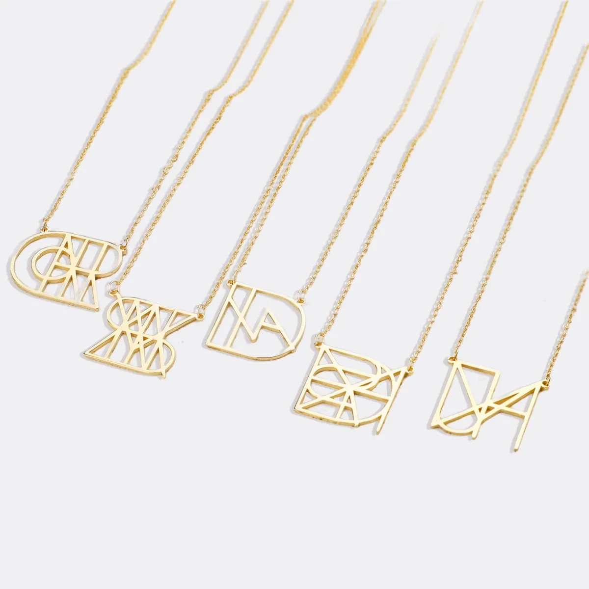 Minimalist Monogram Name Necklace