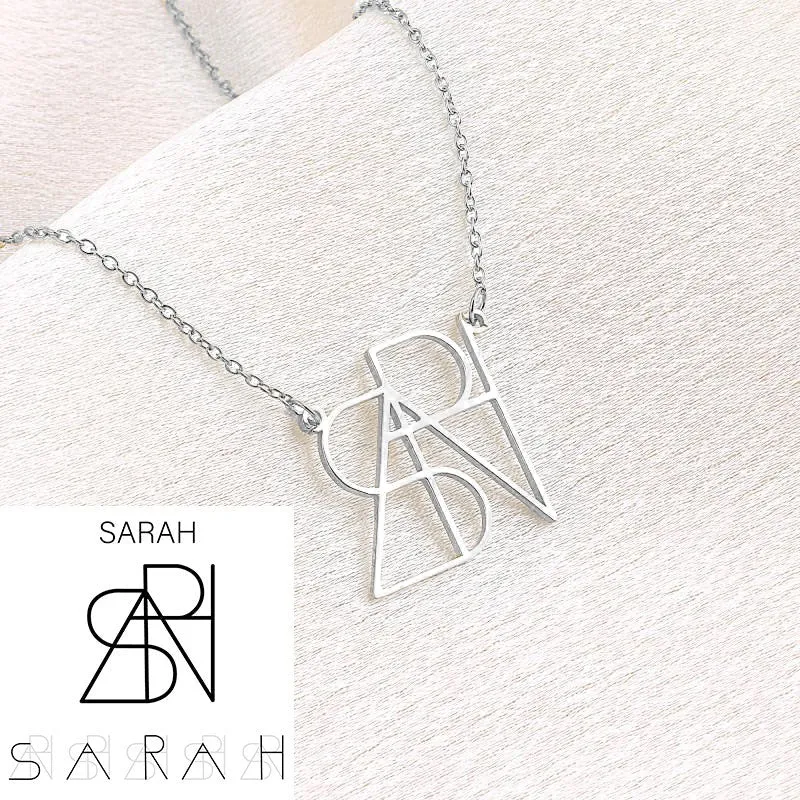 Minimalist Monogram Name Necklace