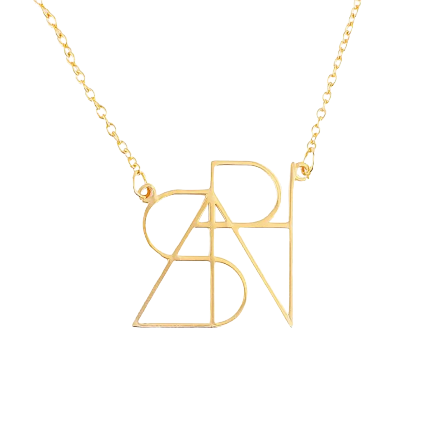 Minimalist Monogram Name Necklace