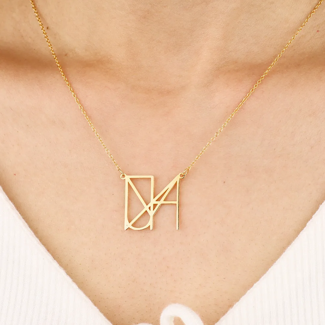 Minimalist Monogram Name Necklace