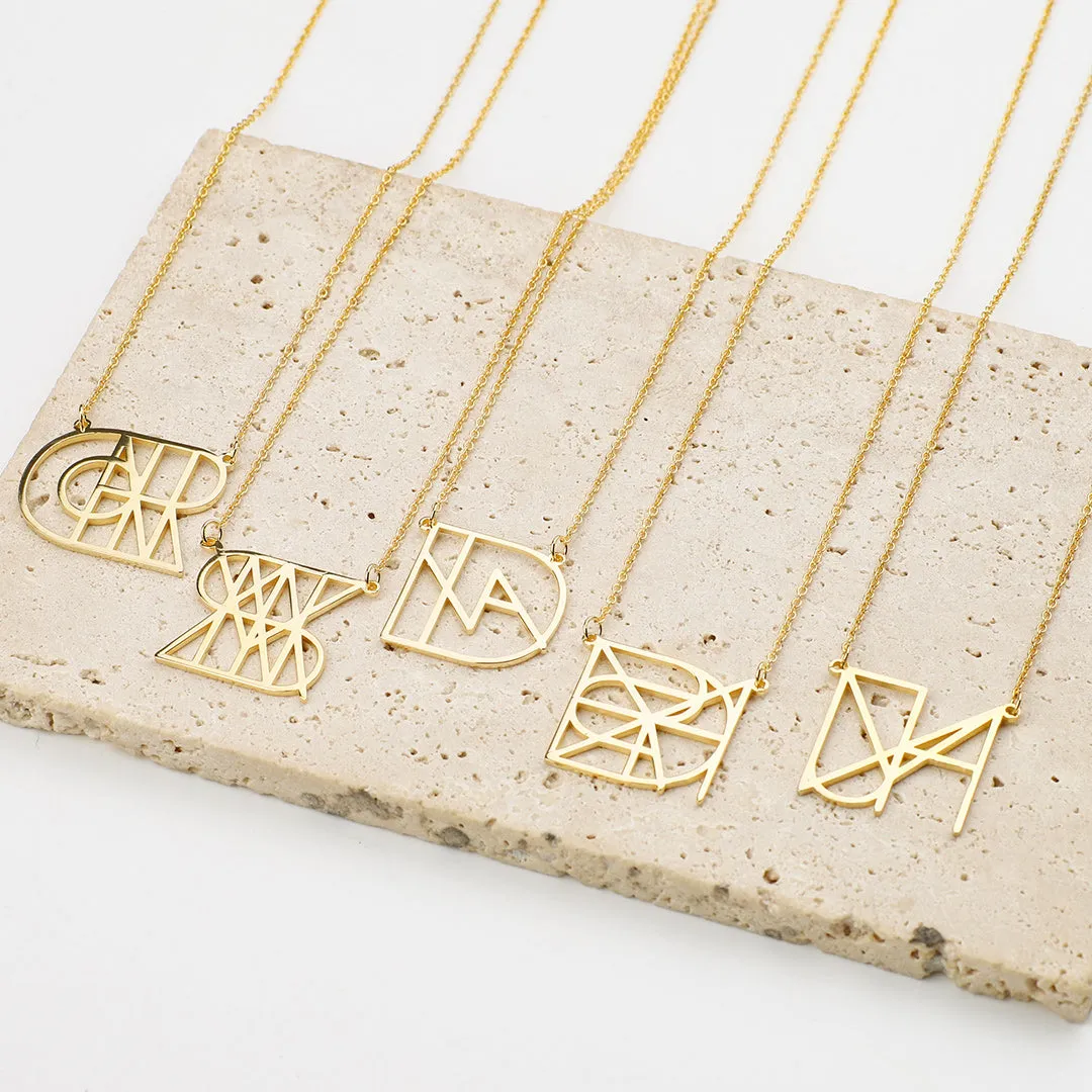 Minimalist Monogram Name Necklace