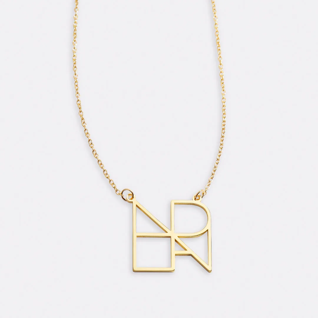 Minimalist Monogram Name Necklace