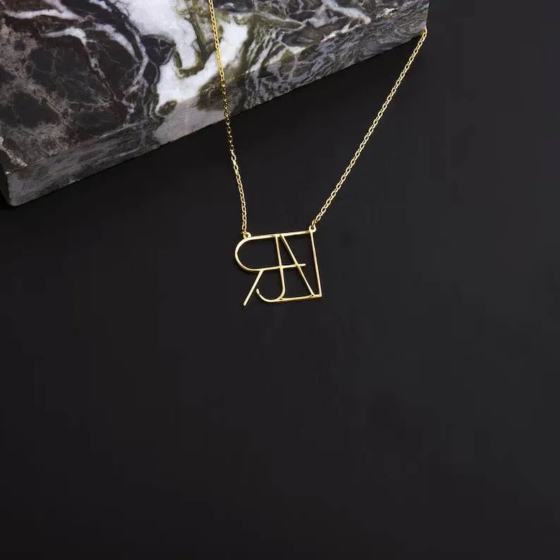 Minimalist Monogram Name Necklace