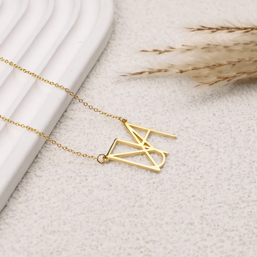 Minimalist Monogram Name Necklace