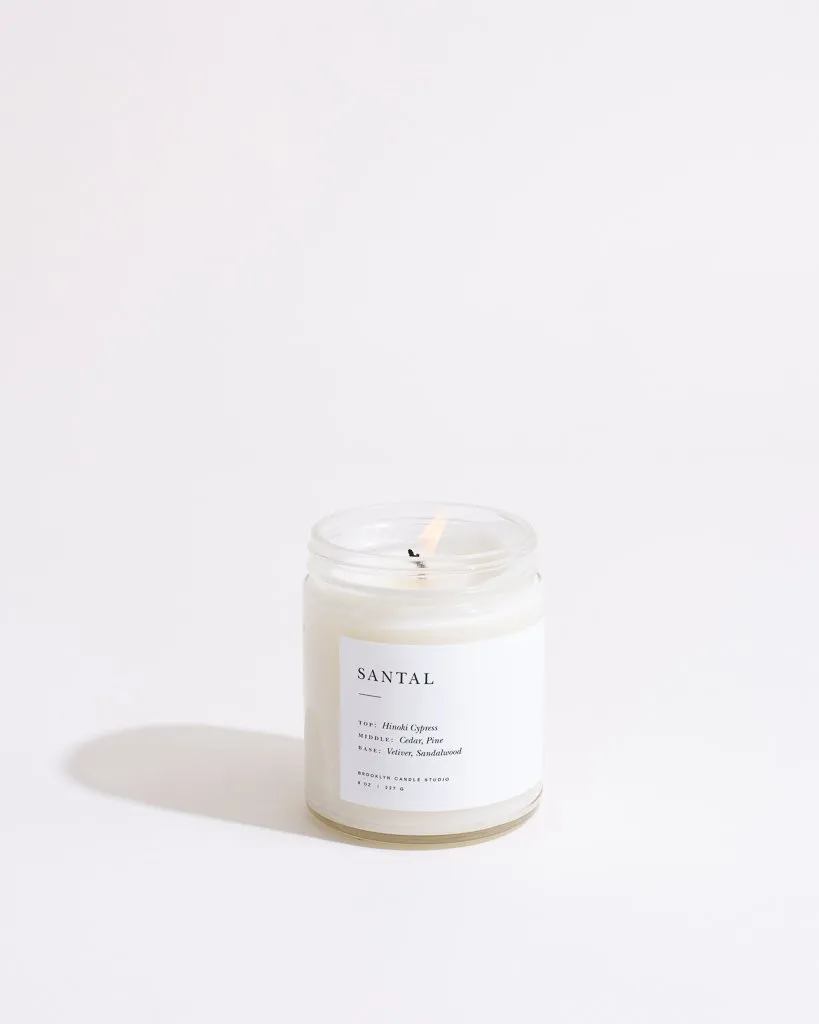 Minimalist Scented Candle   Matchbox Gift Set