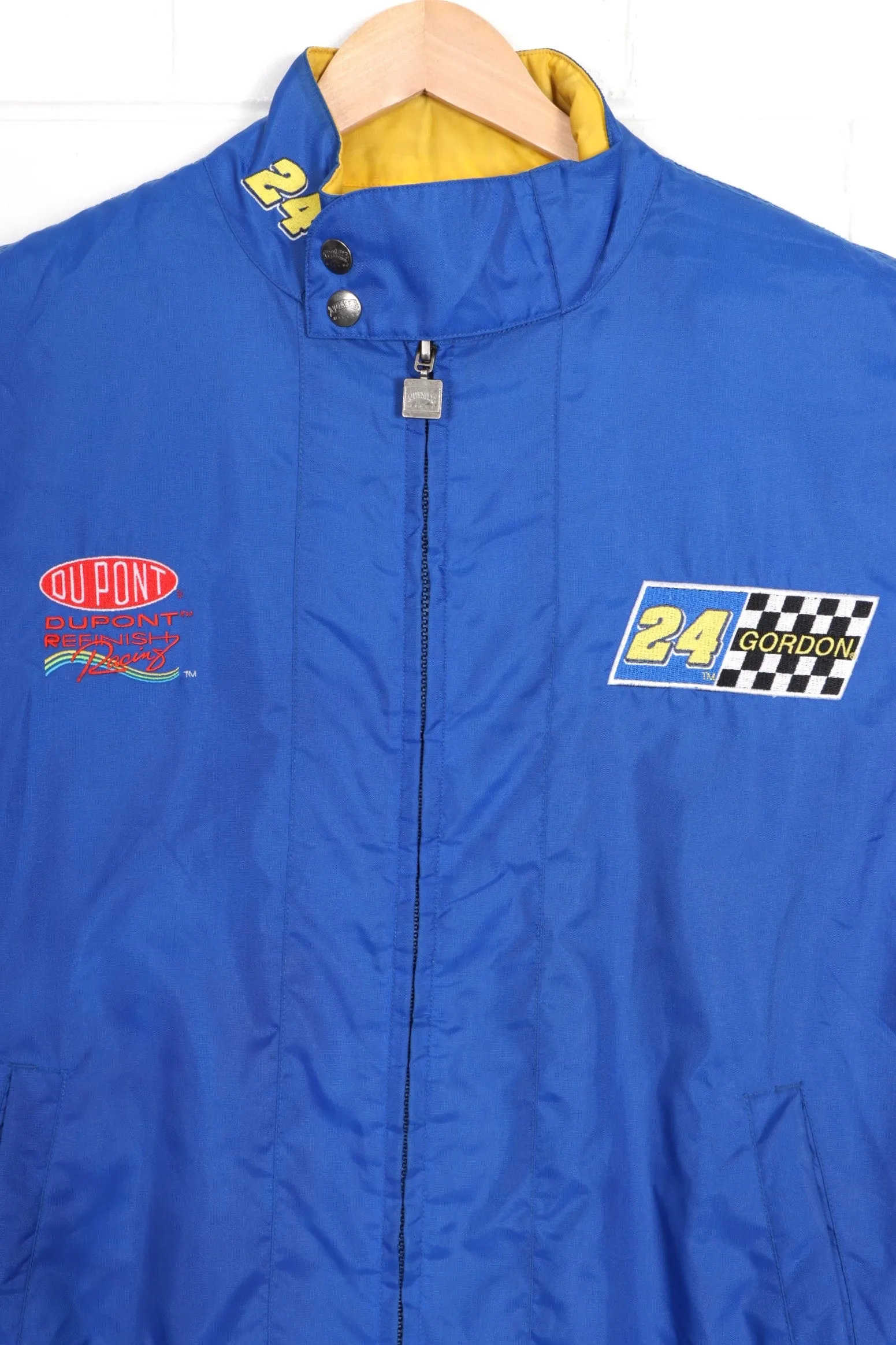 NASCAR Jeff Gordon #24 Dupont NUTMEG Padded Windbreaker Jacket (XL)