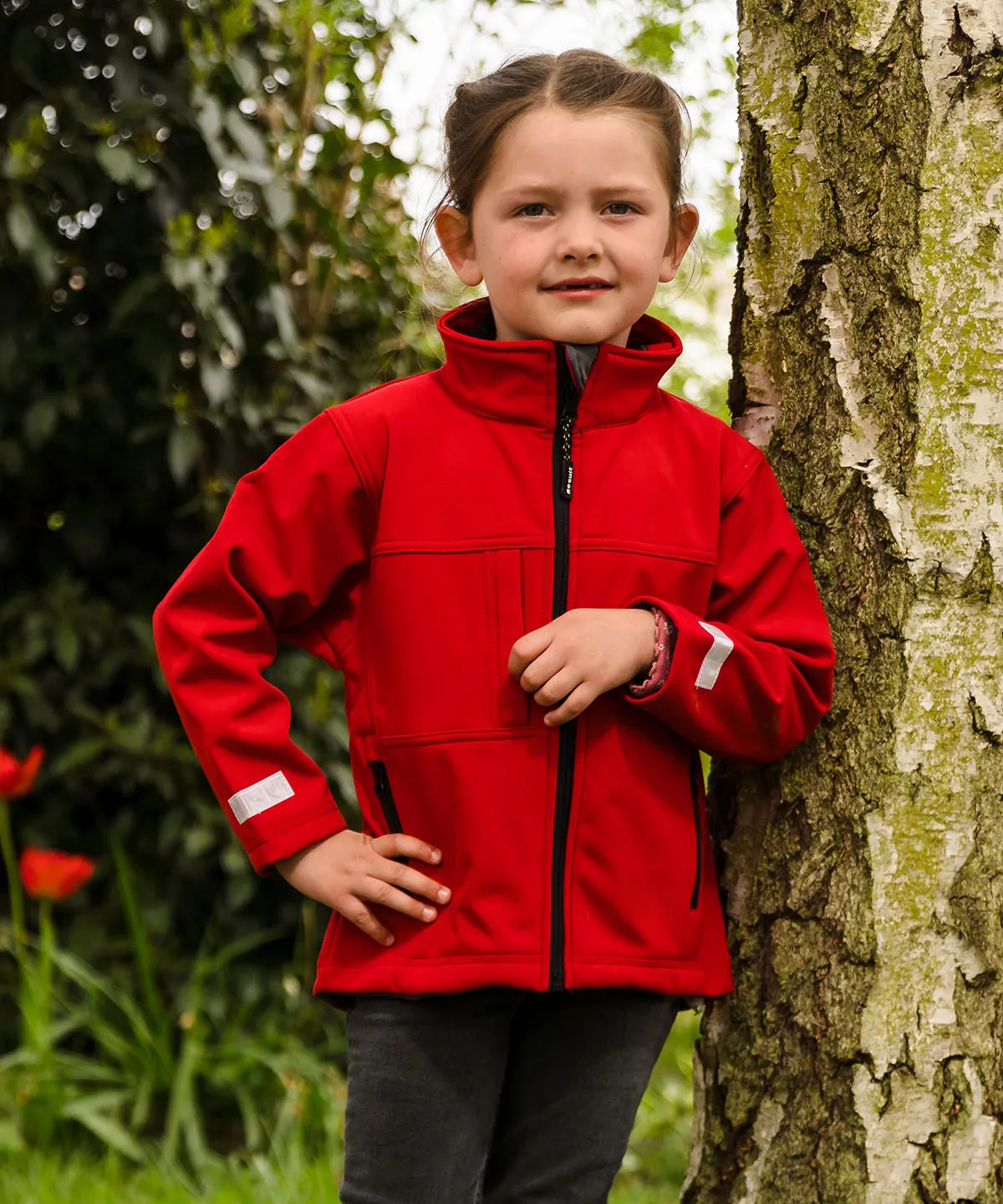 Navy - Junior classic softshell 3-layer jacket